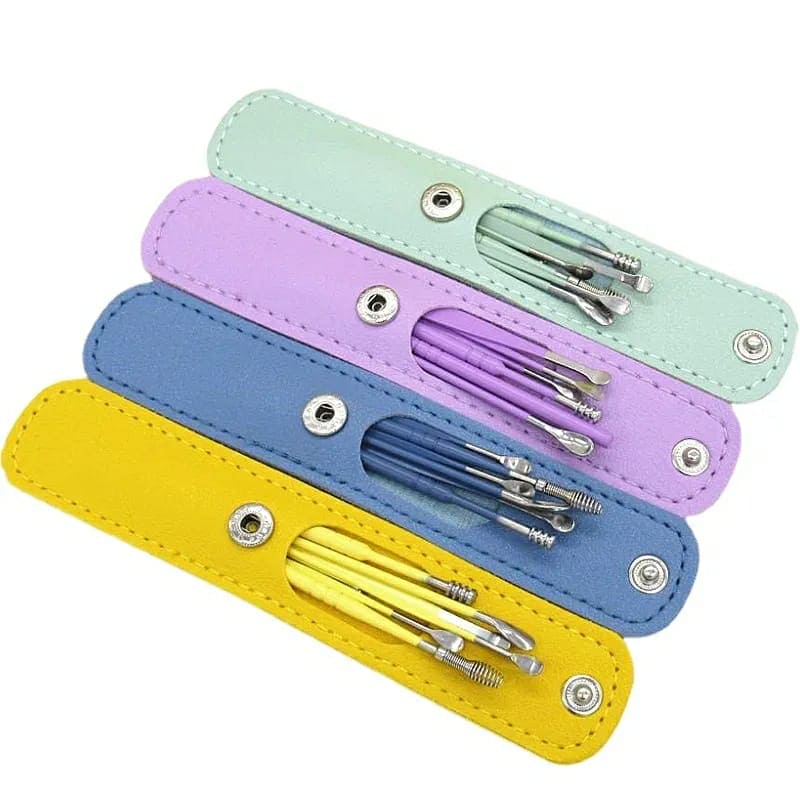 Set Of 6 Ear Pick Earwax Removal Kit, Ear Care Set, Ear Wax Removal Tool, Stainless Steel Earpick Wax Remover Piercing Kit, Earwax Collector Cleaning Ear Care Tools, Ear Wax Curette Spoon Set Of 6 Ear Pick Earwax Removal Kit, Ear Care Set, Ear Wax Removal Tool, Stainless Steel Earpick Wax Remover Piercing Kit, Earwax Collector Cleaning Ear Care Tools, Ear Wax Curette Spoon